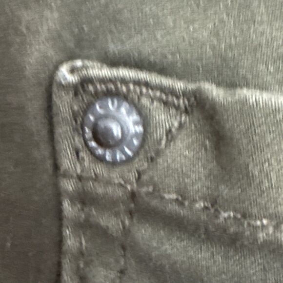 Curve Appeal Jeans Womens High Rise Stretch Green Comfort Minimalist Jegging - Picture 6 of 6